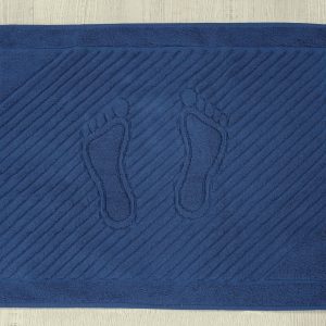 ПОЛОТЕНЦЕ МАХРОВОЕ Синее "НОЖКИ" Cotton Line 05 (50х70 см)